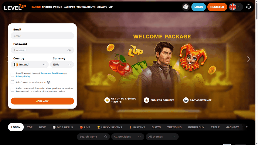 LevelUp Gambling Enterprise Incentives and Settlement Methods Testimonial: Welcome Package, Down Payments, and Withdrawals